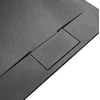 Rea Bazalt Lange zwarte rechthoekige douchebak 80x100- Extra 5% korting met code REA5