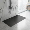 Rea Bazalt Plato de ducha rectangular largo negro 80x100- Además 5% descuento con código REA5