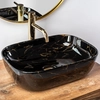 Rea Belinda Black Marble Shiny bordplade håndvask - Yderligere 5% RABAT med kode REA5