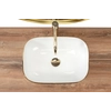 Rea Belinda Diamond White/Gold countertop washbasin - Additionally 5% DISCOUNT with code REA5