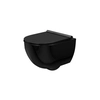 Rea Carter Rimless Black wall-hung toilet bowl with a soft-close seat - additional 5% discount with code REA5