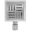 Rea Cross brushed nickel point drain 12x12cm - Additionally 5% discount with code REA5