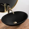 Rea Della black matt countertop washbasin - Additionally 5% discount with code REA5