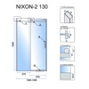 Rea dušo durys Nixon-2 130 liko - papildoma 5% NUOLAIDA su kodu REA5