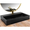 Rea Goya countertop conglomerate washbasin 60 black mat - ADDITIONALLY 5% DISCOUNT FOR CODE REA5