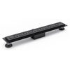 Rea Greek linear drain 90 cm Black mat - additional 5% DISCOUNT on code REA5