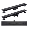 Rea Greek linear drain 90 cm Black mat - additional 5% DISCOUNT on code REA5