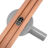 Rea Neo Slim Pro Linear Drain, βουρτσισμένος χαλκός 70 cm- Επιπλέον 5% έκπτωση με κωδικό REA5