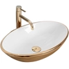 Rea Pamela Gold/White countertop washbasin - additional 5% discount with code REA5