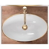 Rea Pamela Gold/White countertop washbasin - additional 5% discount with code REA5