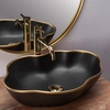 Rea Peal Black Gold Egde countertop washbasin - additional 5% DISCOUNT with code REA5