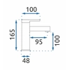Rea Pixel Смесител за мивка хром нисък - Допълнително 5% отстъпка с код REA5