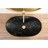 Rea Royal countertop washbasin in black marble gold - Additionally 5% discount with code REA5