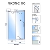 Rea shower door Nixon-2 100 right - additional 5% DISCOUNT with code REA5