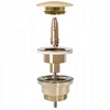 Rea universal click-clack stopper, brushed gold (S)