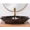 Rea Vegas Black Marble Shiny countertop washbasin -Additionally 5% discount with code REA5