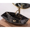 Rea Vegas Black Marble Shiny countertop washbasin -Additionally 5% discount with code REA5