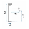Rea Vertigo UP washbasin faucet - ADDITIONAL 5% DISCOUNT ON THE REA5 CODE