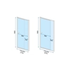 Rea Wiktor 80 cm shower door - Additionally, 5% discount for the REA5 code