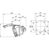 Recessed single-phase industrial socket 3 poly 16A 6h 220-250V 50-60Hz IP44