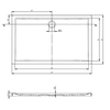 Receveur retangular Riho Zurich 130 x 80 cm