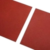 Red rubber smooth tile FLOMA - length 100 cm, width 100 cm and height 1.1 cm