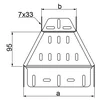 Reducción simétrica RKSJ100/50H50, espesor de chapa 1,0mm