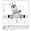 REDUCER PRESSURE REGULATOR CALEFFI 6/4 + MANOMETER