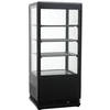 Refrigerated Display Case for Cakes and Beverages 428x386x1100 98L RT-98/B Black