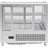 Refrigerated Display Case for Sandwiches, Cakes, Drinks 100l 68x45x67 Silver Yato Yg-05022