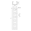 Reinforced C-section CWC40H35/2, sheet thickness 2,0mm