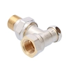 Return valve RLV-S 15 angle for radiators, ATO304, bottom-supplied