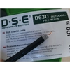 RG6 CU DSE D630 Outdoor + 100 m kábel (čierny, gélový)