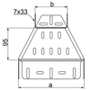 Riduzione simmetrica RKSJ200/100H60, spessore della lamiera 1,0mm