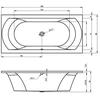 Riho Lima rectangular bathtub 190x90 cm