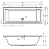 Riho Lusso vasca rettangolare 190x80 cm