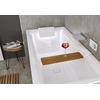 Riho Still Square LED bañera encastrable acrílica 170 x 75 cm + sifón