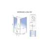 Rohová sprchová kabina Rea Morgan 80x120 - navíc 5% SLEVA za kód REA5