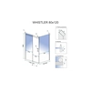 Rohová sprchová kabina Rea Whistler 80x120 cm - další SLEVA 5% s kódem REA5