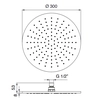 Ronde regendouche 300mm Palazzani Koper 9926A734