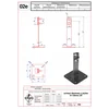 Roof holder with H plate -130mm. ZS