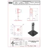 Roof holder with H plate -70mm. ZS