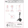 Roof lightning protection gable mount 70mm. ZS