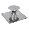 Roof plate with umbrella DN 60 single-wall condensing for condensing / Turbo boilers