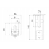 ROULEAU ROULANT POUR PORTAIL + COUVERCLE PROFI 80IPM