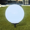 Round led outdoor luminaire with solar panels, 50 cm