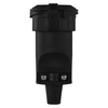 Rubber socket for extension cable, black