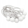 RUBBER TENSIONER WITH BALL BUNGESS 10SZT WHITE 15CM