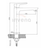 Rubinetto lavabo alto Invena Dokos bianco/cromo BU-19-W02-V