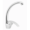 Rubinetto lavabo LUX Invena Nea con bocca cromo BZ-83-L01-W